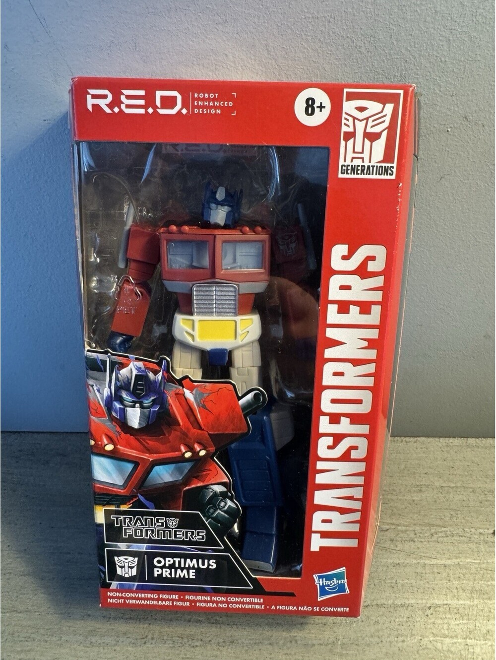 Transformers R.E.D. Optimus Prime Hasbro 6-Inch Action Figure New in Box